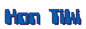 Rendering "Kon Tiki" using Computer Font