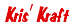 Rendering "Kris' Kraft" using Big Nib