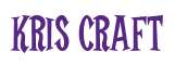 Rendering "Kris Craft" using Cooper Latin