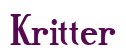 Rendering "Kritter" using Credit River