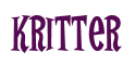 Rendering "Kritter" using Cooper Latin