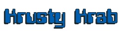 Rendering "Krusty Krab" using Computer Font