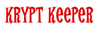 Rendering "Krypt Keeper" using Cooper Latin