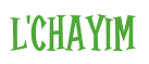 Rendering "L'Chayim" using Cooper Latin