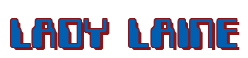 Rendering "LADY LAINE" using Computer Font