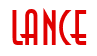 Rendering "LANCE" using Anastasia