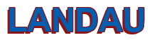 Rendering "LANDAU" using Arial Bold