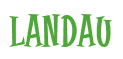 Rendering "LANDAU" using Cooper Latin