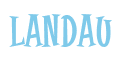 Rendering "LANDAU" using Cooper Latin