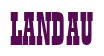 Rendering "LANDAU" using Bill Board