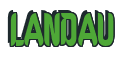 Rendering "LANDAU" using Callimarker