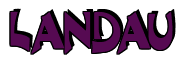 Rendering "LANDAU" using Crane