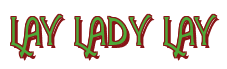 Rendering "LAY LADY LAY" using Agatha