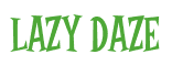 Rendering "LAZY DAZE" using Cooper Latin