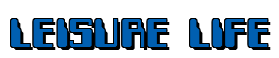 Rendering "LEISURE LIFE" using Computer Font