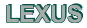 Rendering "LEXUS" using Arial Bold
