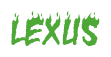 Rendering "LEXUS" using Charred BBQ