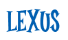 Rendering "LEXUS" using Cooper Latin
