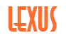 Rendering "LEXUS" using Asia