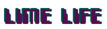 Rendering "LIME LIFE" using Computer Font