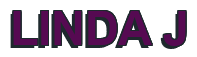 Rendering "LINDA J" using Arial Bold