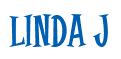 Rendering "LINDA J" using Cooper Latin