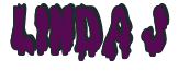 Rendering "LINDA J" using Drippy Goo