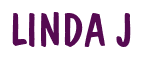 Rendering "LINDA J" using Dom Casual