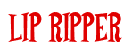 Rendering "LIP RIPPER" using Cooper Latin