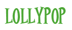 Rendering "LOLLYPOP" using Cooper Latin