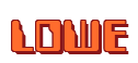 Rendering "LOWE" using Computer Font