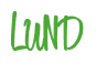 Rendering "LUND" using Bean Sprout