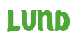 Rendering "LUND" using Candy Store