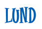 Rendering "LUND" using Cooper Latin