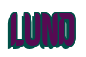 Rendering "LUND" using Callimarker