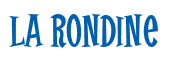 Rendering "La Rondine" using Cooper Latin