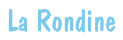 Rendering "La Rondine" using Dom Casual