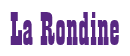 Rendering "La Rondine" using Bill Board