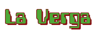 Rendering "La Verga" using Computer Font