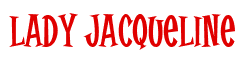 Rendering "Lady Jacqueline" using Cooper Latin