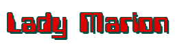 Rendering "Lady Marion" using Computer Font
