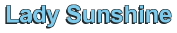 Rendering "Lady Sunshine" using Arial Bold