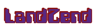 Rendering "LandZend" using Computer Font