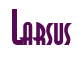 Rendering "Larsus" using Asia