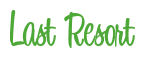 Rendering "Last Resort" using Bean Sprout