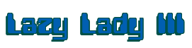 Rendering "Lazy Lady III" using Computer Font
