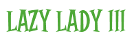 Rendering "Lazy Lady III" using Cooper Latin