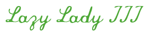 Rendering "Lazy Lady III" using Commercial Script