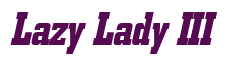 Rendering "Lazy Lady III" using Boroughs