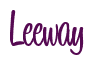 Rendering "Leeway" using Bean Sprout